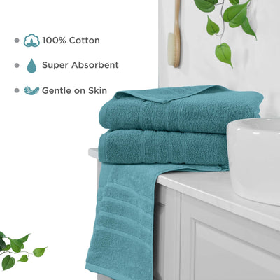 Martex Ultimate 100% Cotton Solid 2-Piece Bath Sheet Set