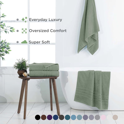 Martex Ultimate 100% Cotton Solid 2-Piece Bath Sheet Set