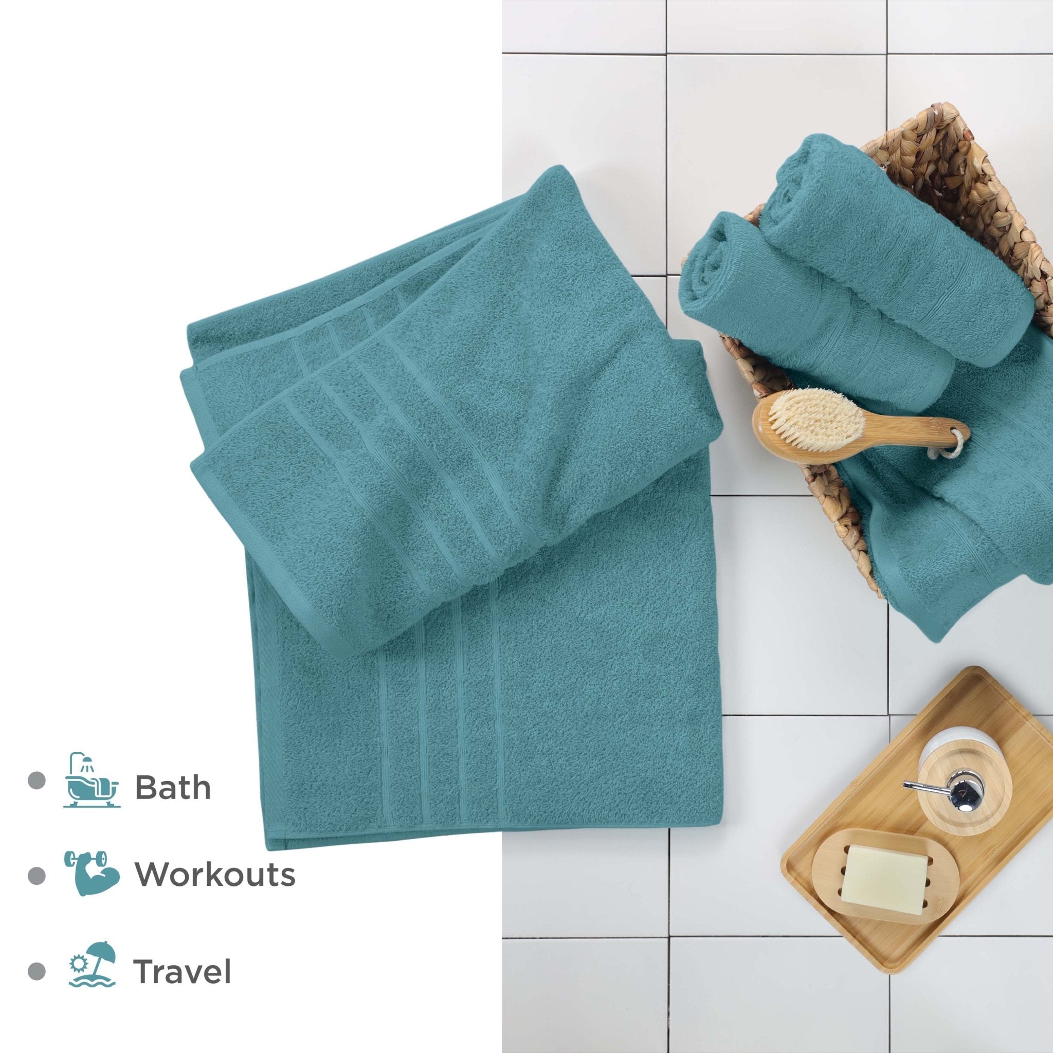 Martex Ultimate 100% Cotton Solid 2-Piece Bath Sheet Set
