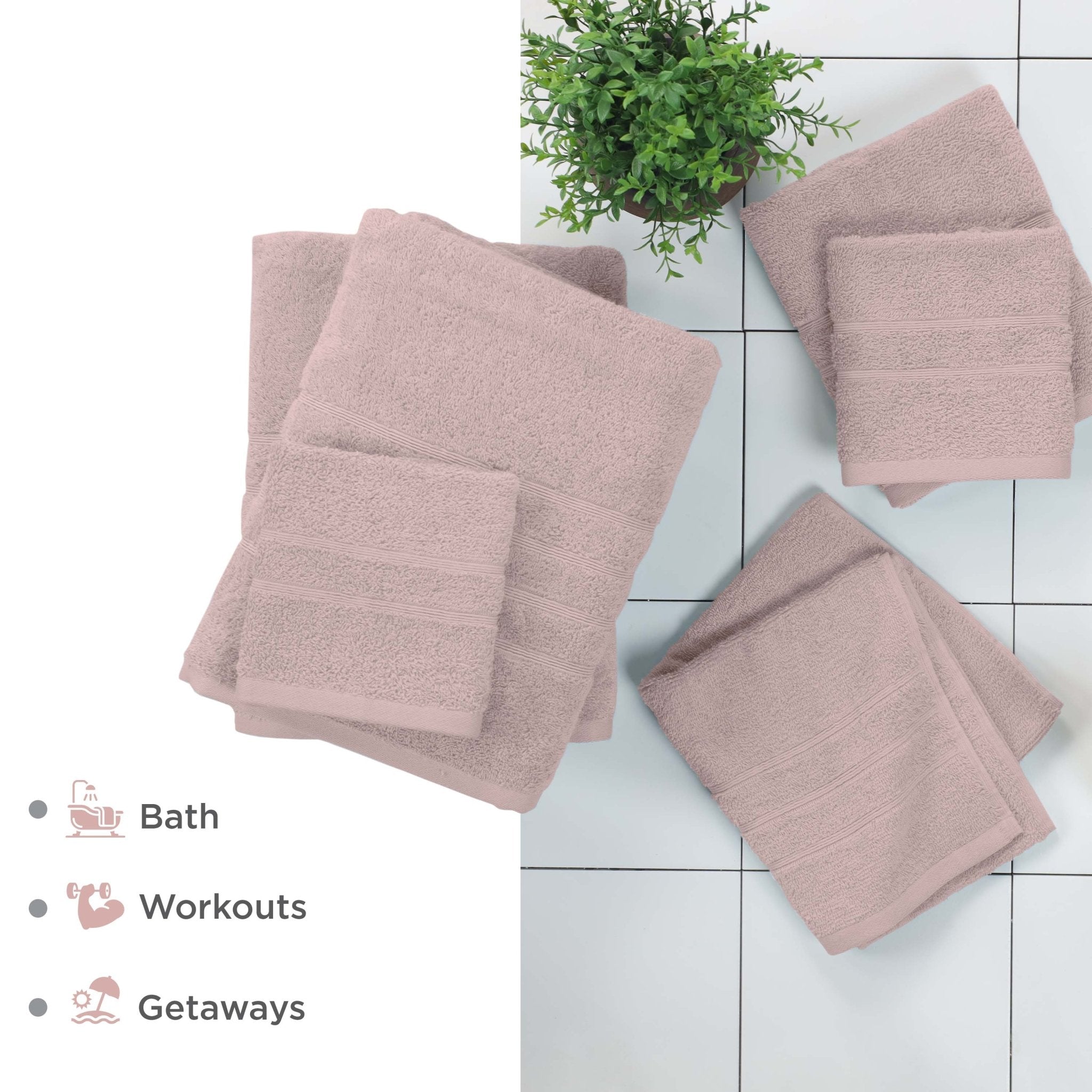 Martex Ultimate 100% Cotton Solid 6-Piece Towel Set