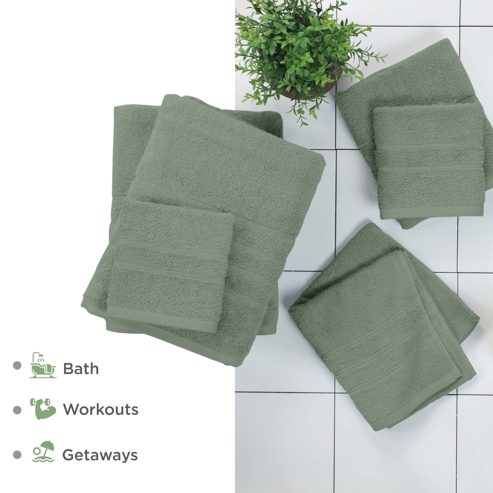 Martex Ultimate 100% Cotton Solid 6-Piece Towel Set