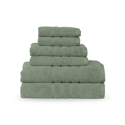 Sage towel set on a white background