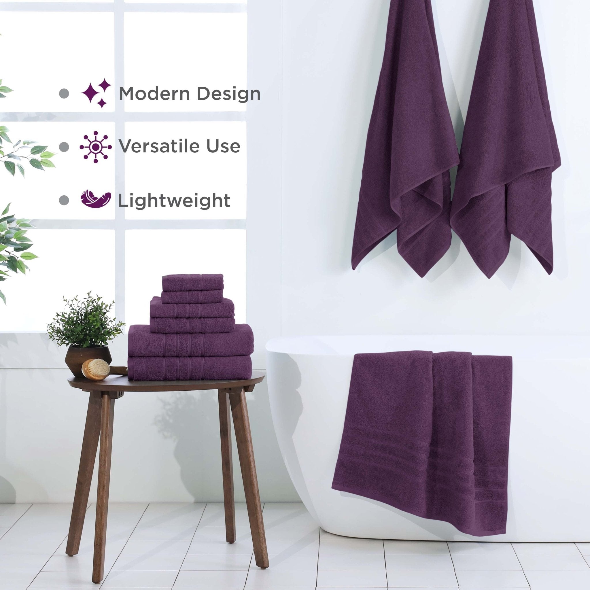 Martex Ultimate 100% Cotton Solid 6-Piece Towel Set