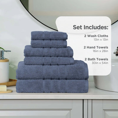 Martex Ultimate 100% Cotton Solid 6-Piece Towel Set