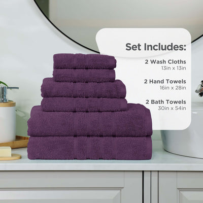 Martex Ultimate 100% Cotton Solid 6-Piece Towel Set