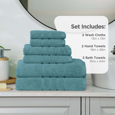 Martex Ultimate 100% Cotton Solid 6-Piece Towel Set
