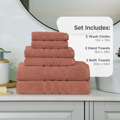 Martex Ultimate 100% Cotton Solid 6-Piece Towel Set