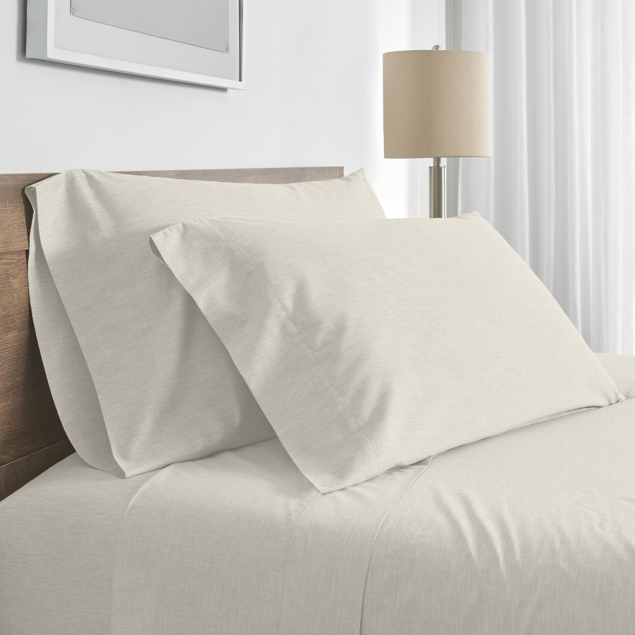Modern Living Solid Color 300 Thread Count 100% Cotton Sateen Sheet Set