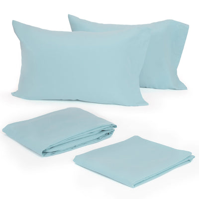Modern Living Solid Color 300 Thread Count 100% Cotton Sateen Sheet Set