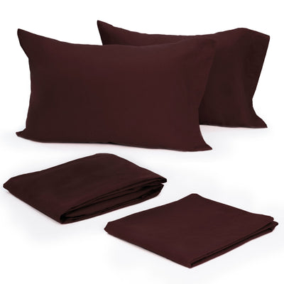Modern Living Solid Color 300 Thread Count 100% Cotton Sateen Sheet Set