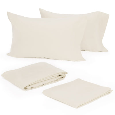 Modern Living Solid Color 300 Thread Count 100% Cotton Sateen Sheet Set