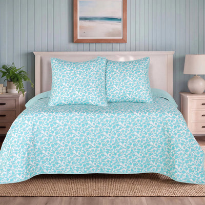 Southern Tide Ashley Harbor Aqua Quilt and Euro