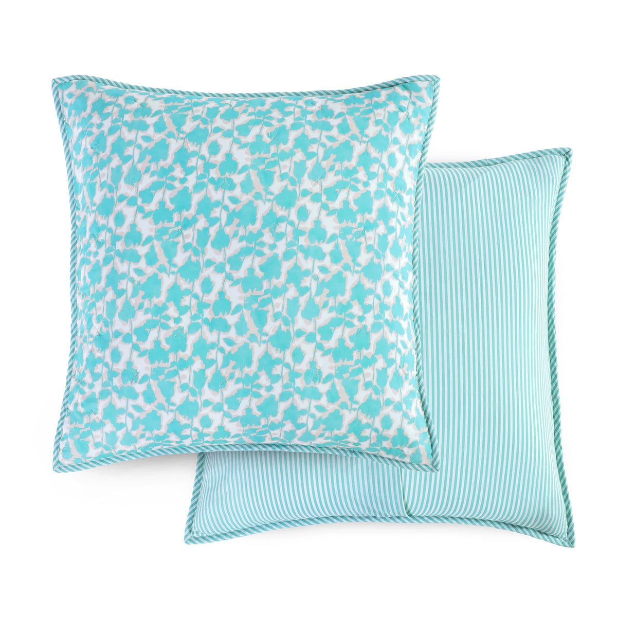 Southern Tide Ashley Harbor Aqua Quilt and Euro