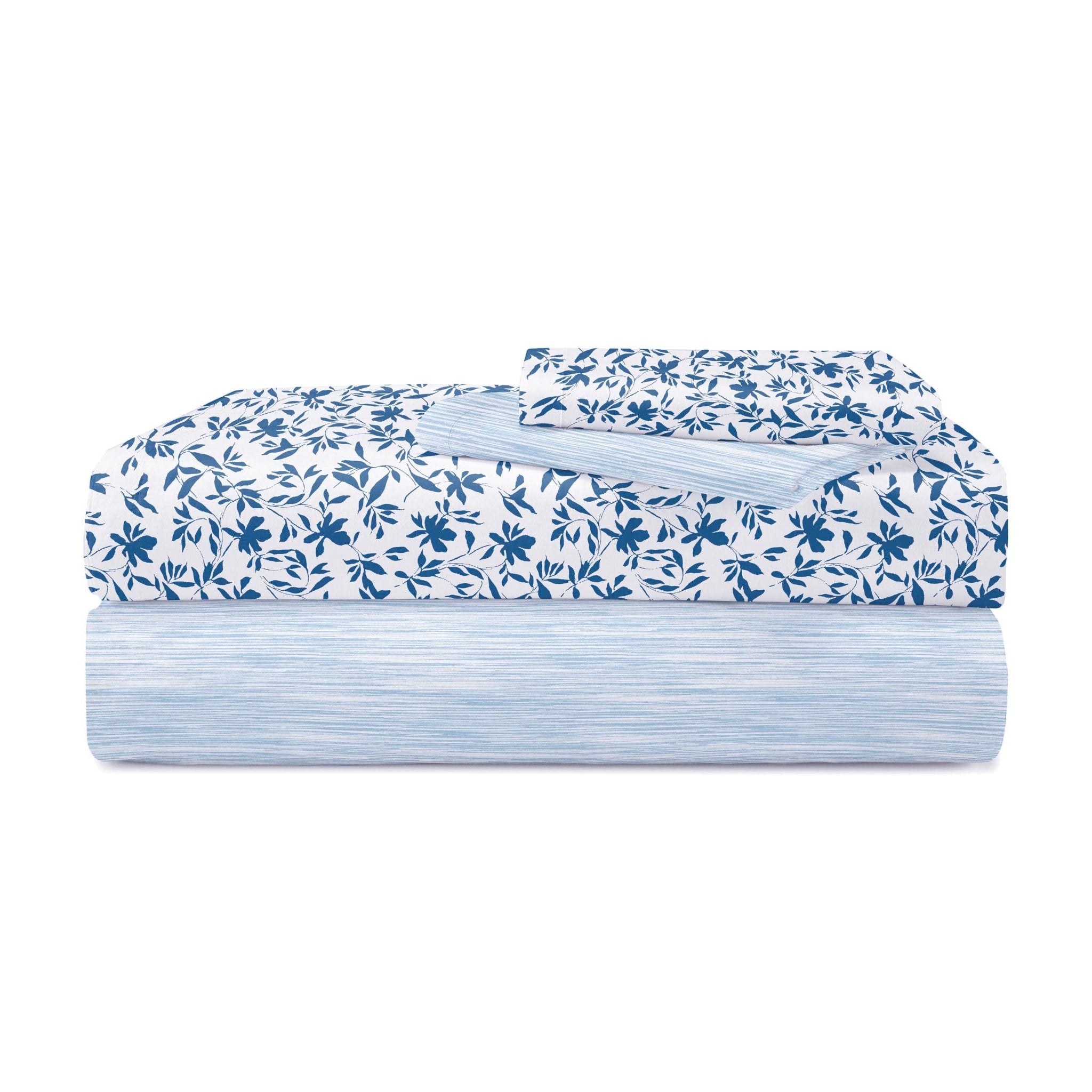 Southern Tide Botanical Floral Navy Sheet Set