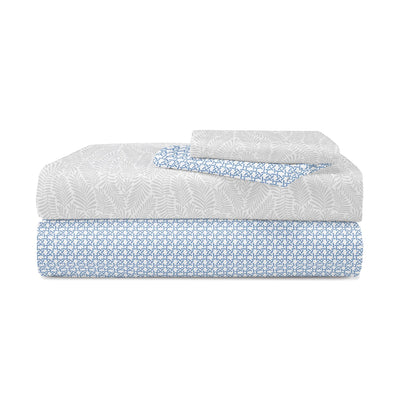 Southern Tide Cedar Island 100% Cotton Grey Sheet Set