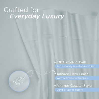 Southern Tide Cotton Twill 300 Thread Count Sheet Set