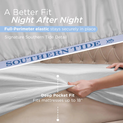 Southern Tide Cotton Twill 300 Thread Count Sheet Set