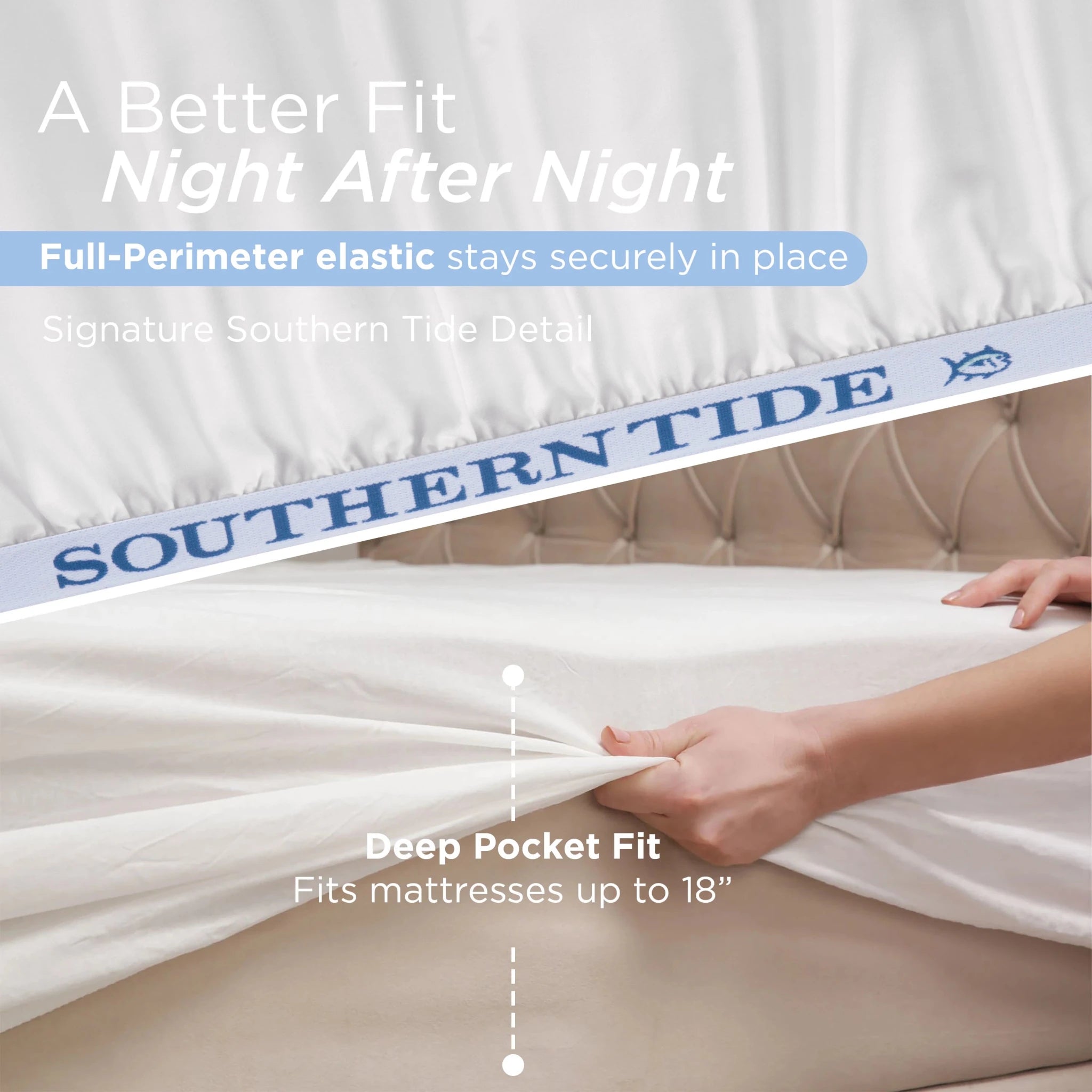 Southern Tide Cotton Twill 300 Thread Count Sheet Set