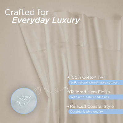 Southern Tide Cotton Twill 300 Thread Count Sheet Set