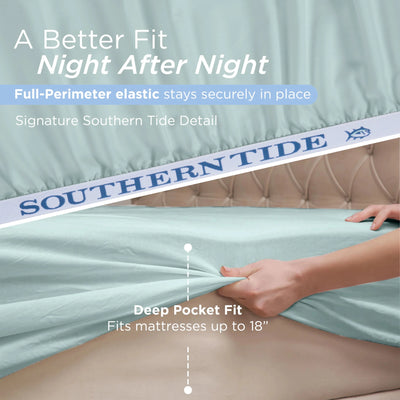 Southern Tide Cotton Twill 300 Thread Count Sheet Set