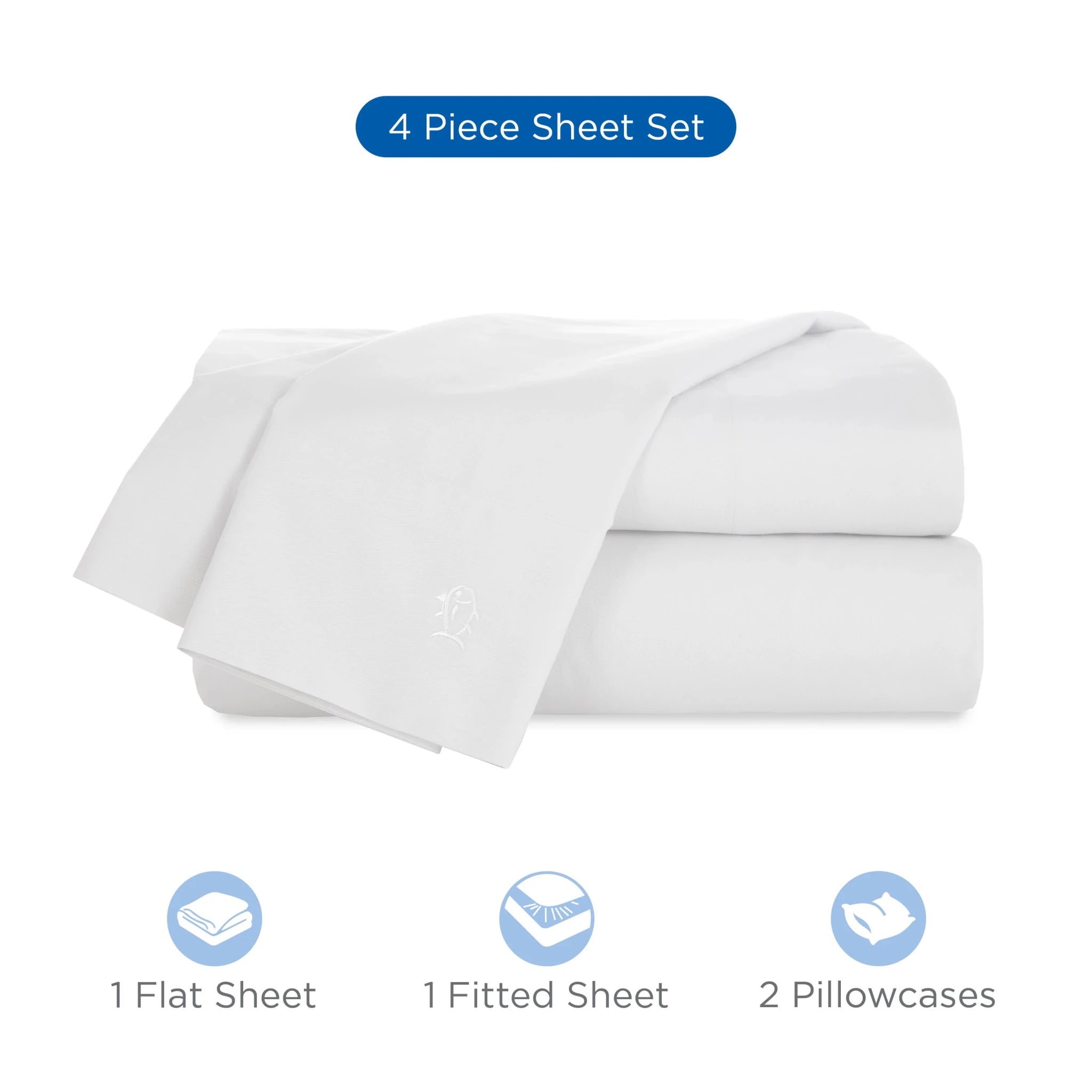 Southern Tide Cotton Twill 300 Thread Count Sheet Set