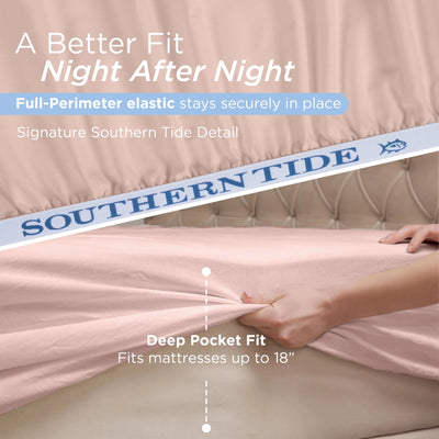 Southern Tide Cotton Twill 300 Thread Count Sheet Set