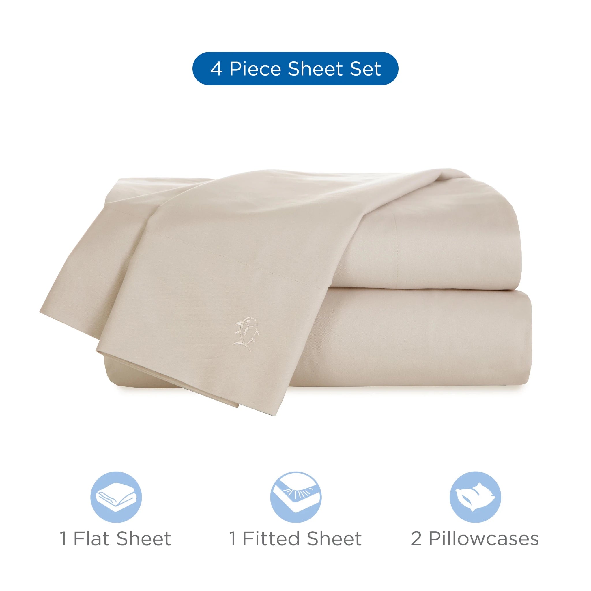 Southern Tide Cotton Twill 300 Thread Count Sheet Set