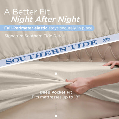 Southern Tide Cotton Twill 300 Thread Count Sheet Set