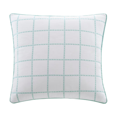 Southern Tide Eyelet Square 100% Cotton Green Decorative Pillow