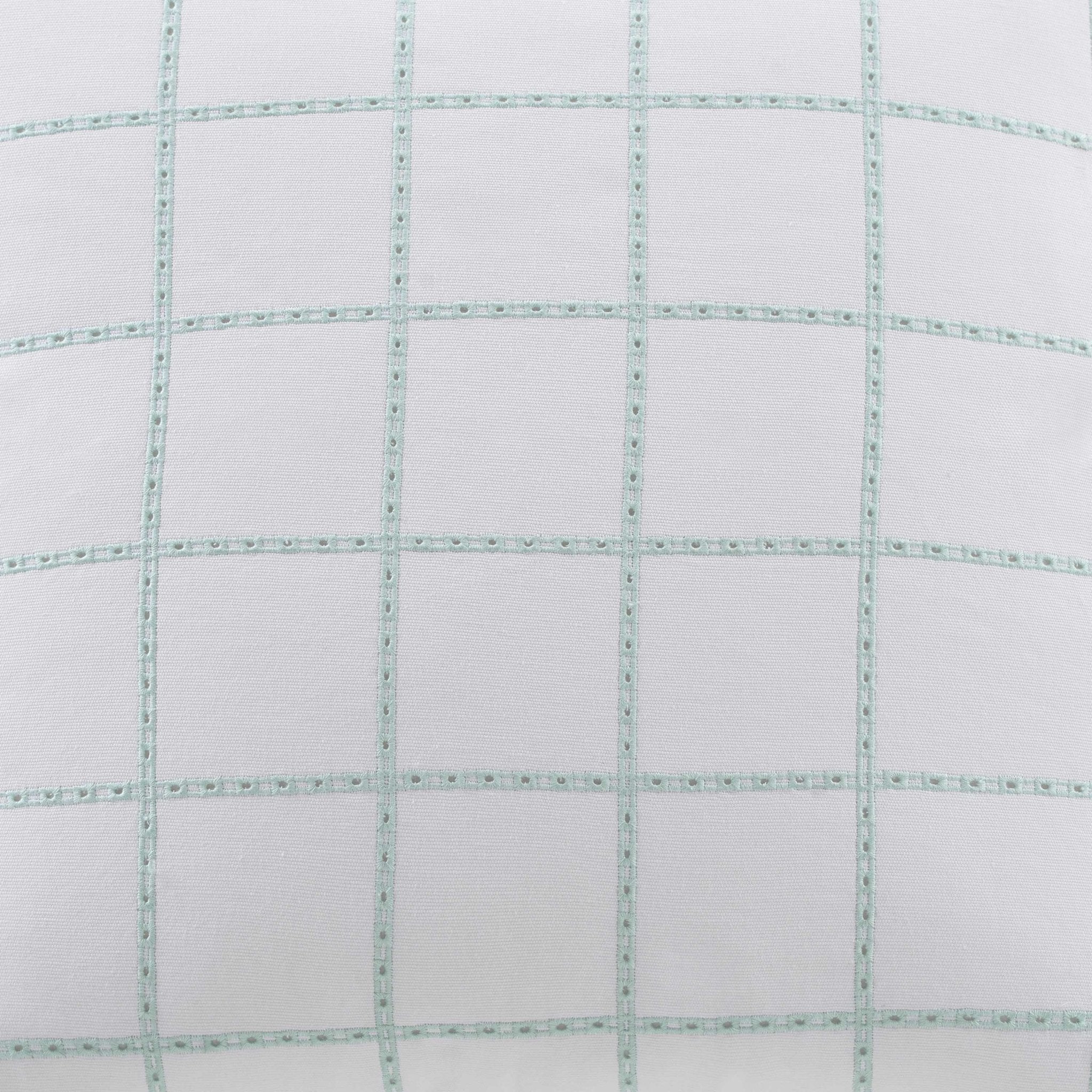 Southern Tide Eyelet Square 100% Cotton Green Decorative Pillow