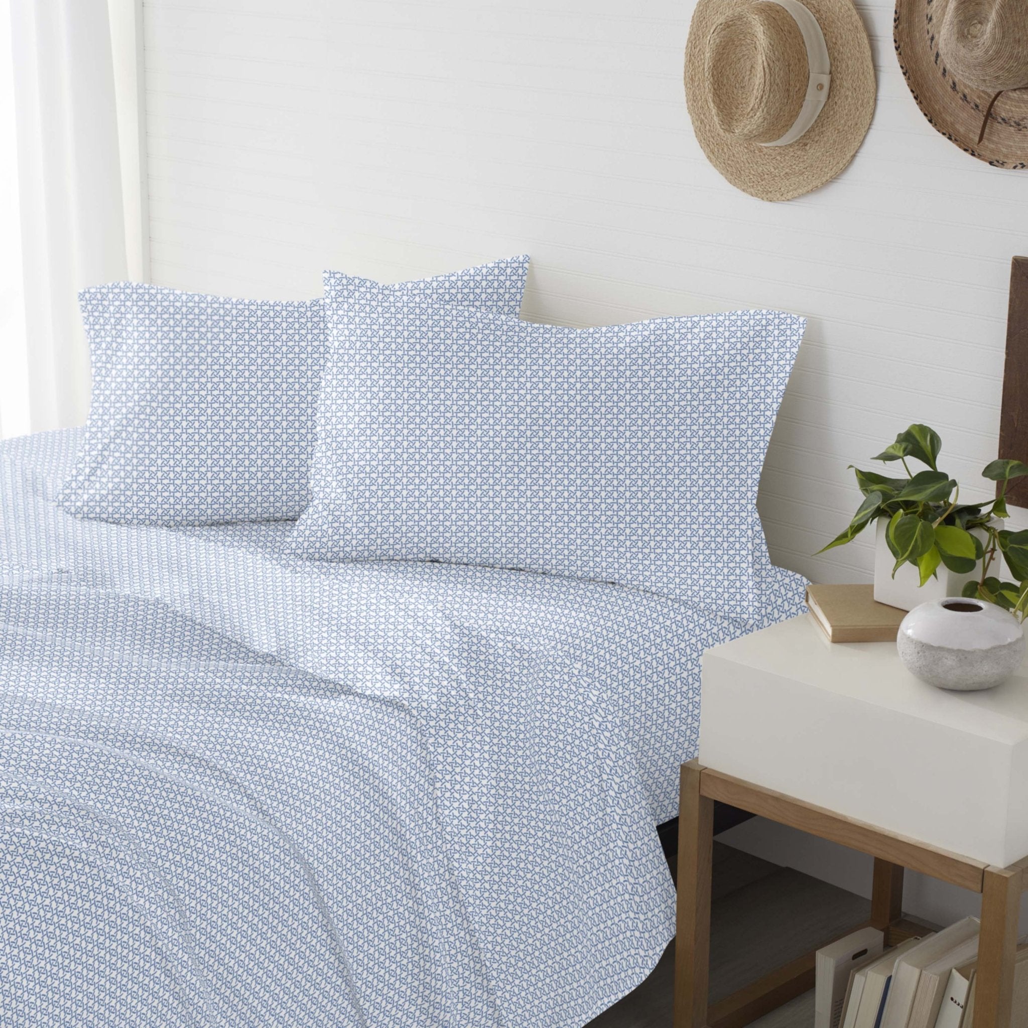 Southern Tide Hampstead 100% Cotton Blue Sheet Set