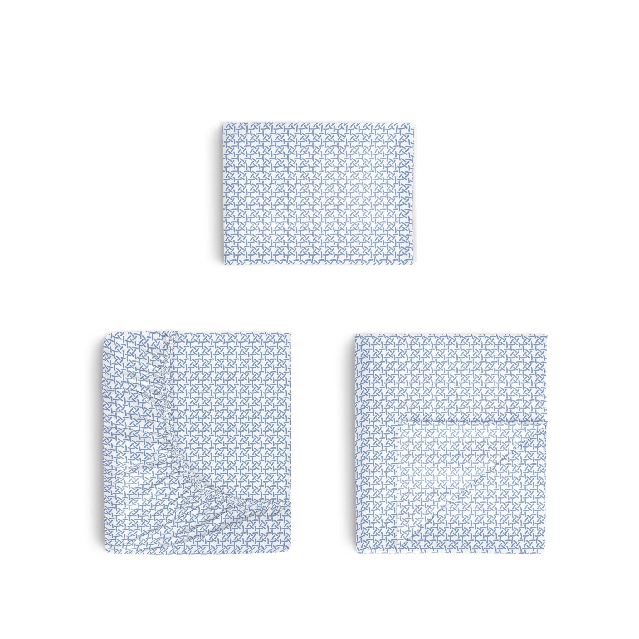 Southern Tide Hampstead 100% Cotton Blue Sheet Set
