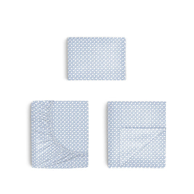 Southern Tide Hampstead 100% Cotton Blue Sheet Set