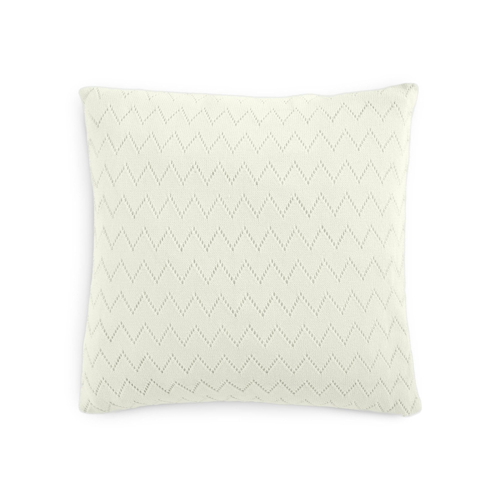 Southern Tide Herringbone 100% Cotton Square Ivory Decorative Pillow