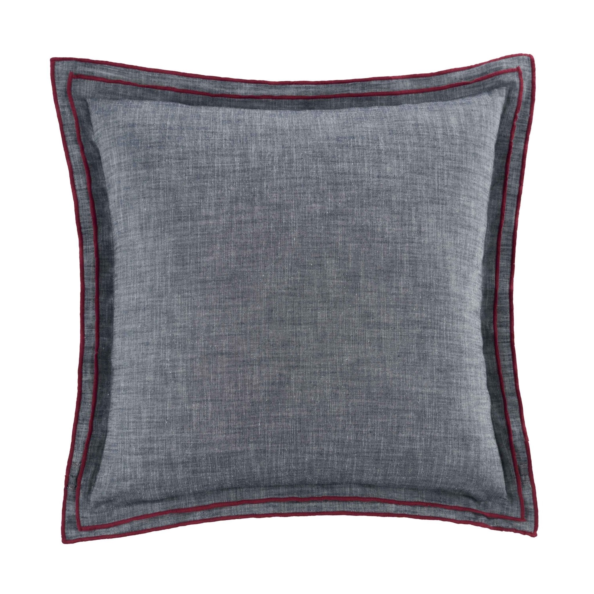 Southern Tide Indigo Isle 100% Cotton Square Navy Decorative Pillow
