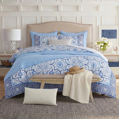 Southern Tide Juniper Blue/White Comforter Set
