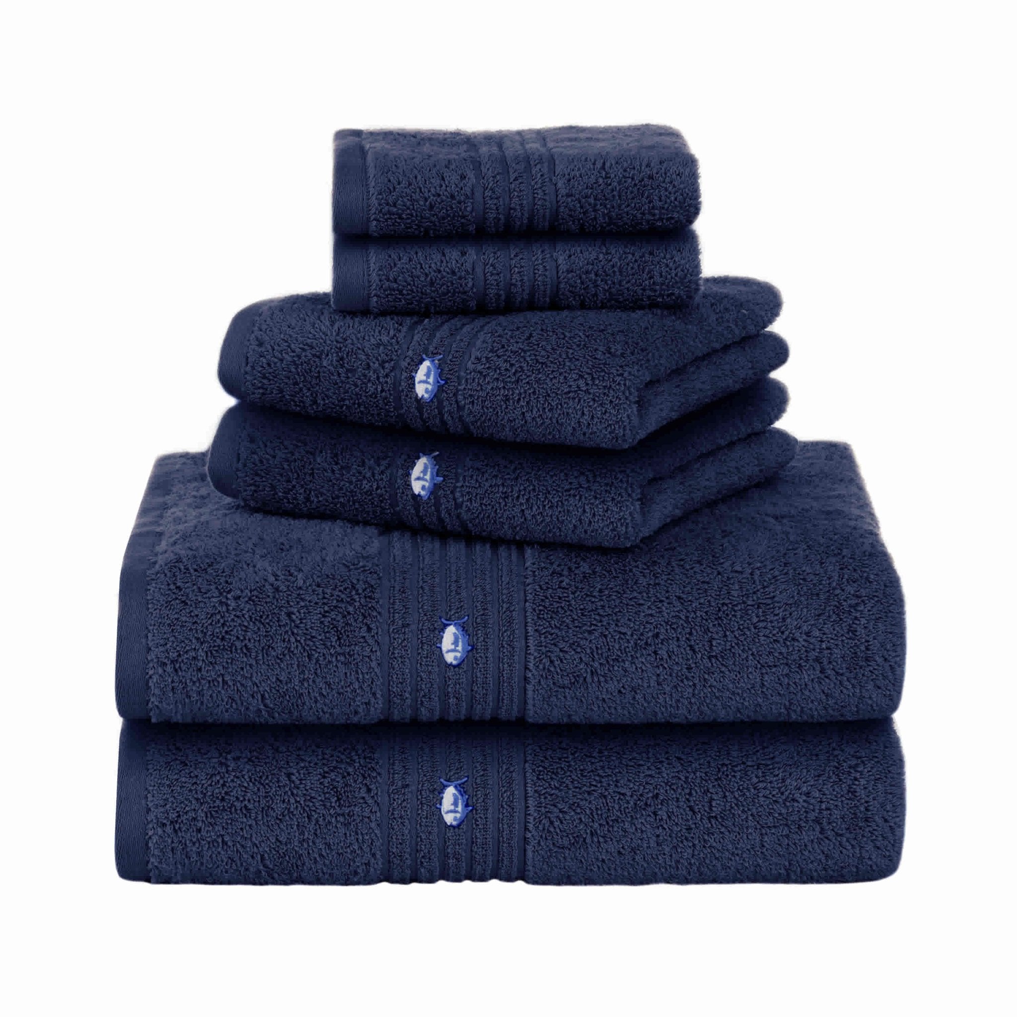 Southern Tide Performance 5.0 Cotton Durable 6-Piece Bath Towel Set