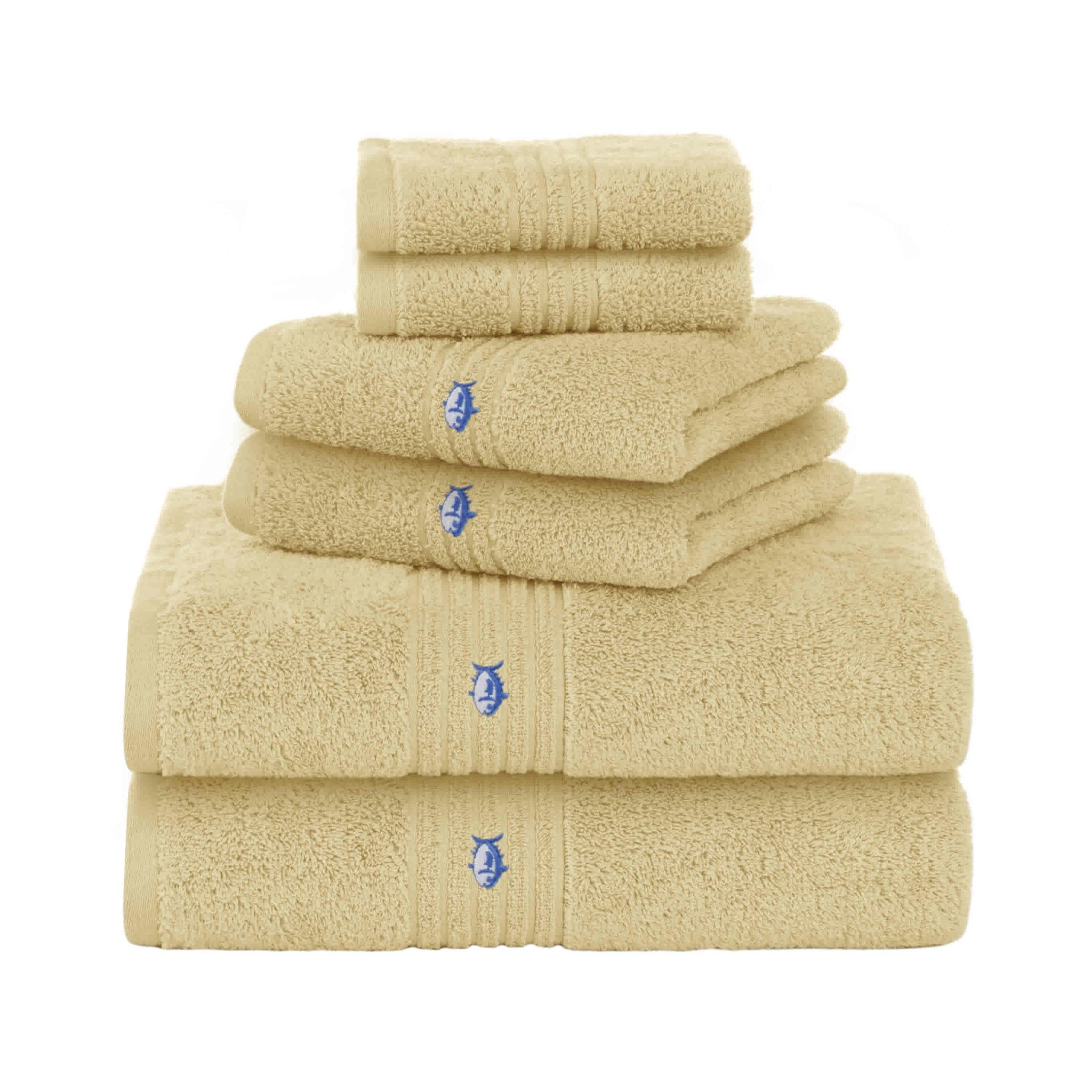 Southern Tide Performance 5.0 Cotton Durable 6-Piece Bath Towel Set
