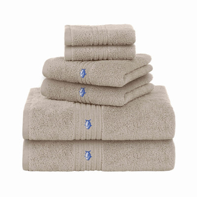 Southern Tide Performance 5.0 Cotton Durable 6-Piece Bath Towel Set
