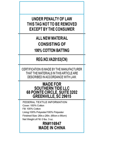 Text label on a white background with legal and product information.