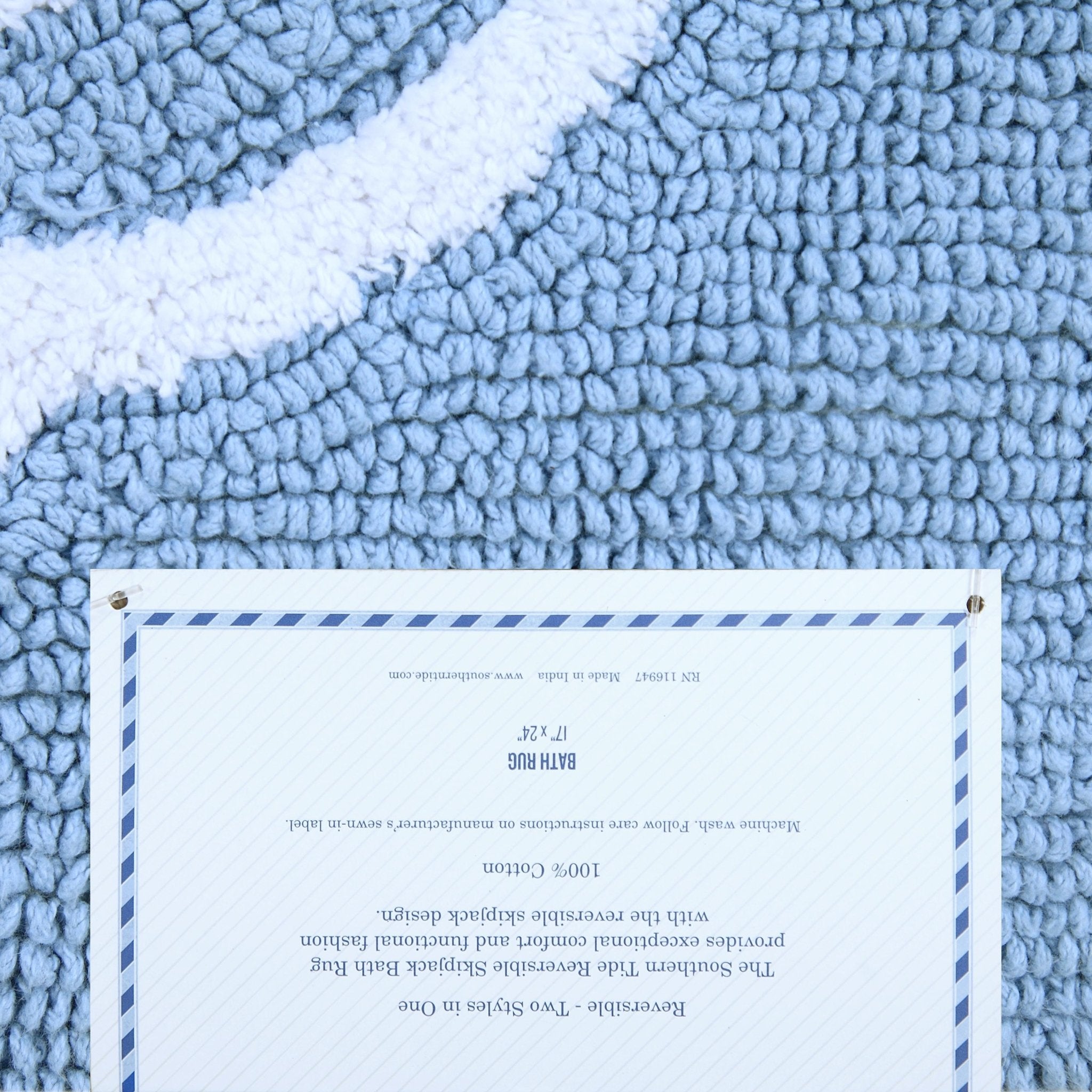 Southern Tide Skipjack Soft Reversible 100% Cotton Bath Rug