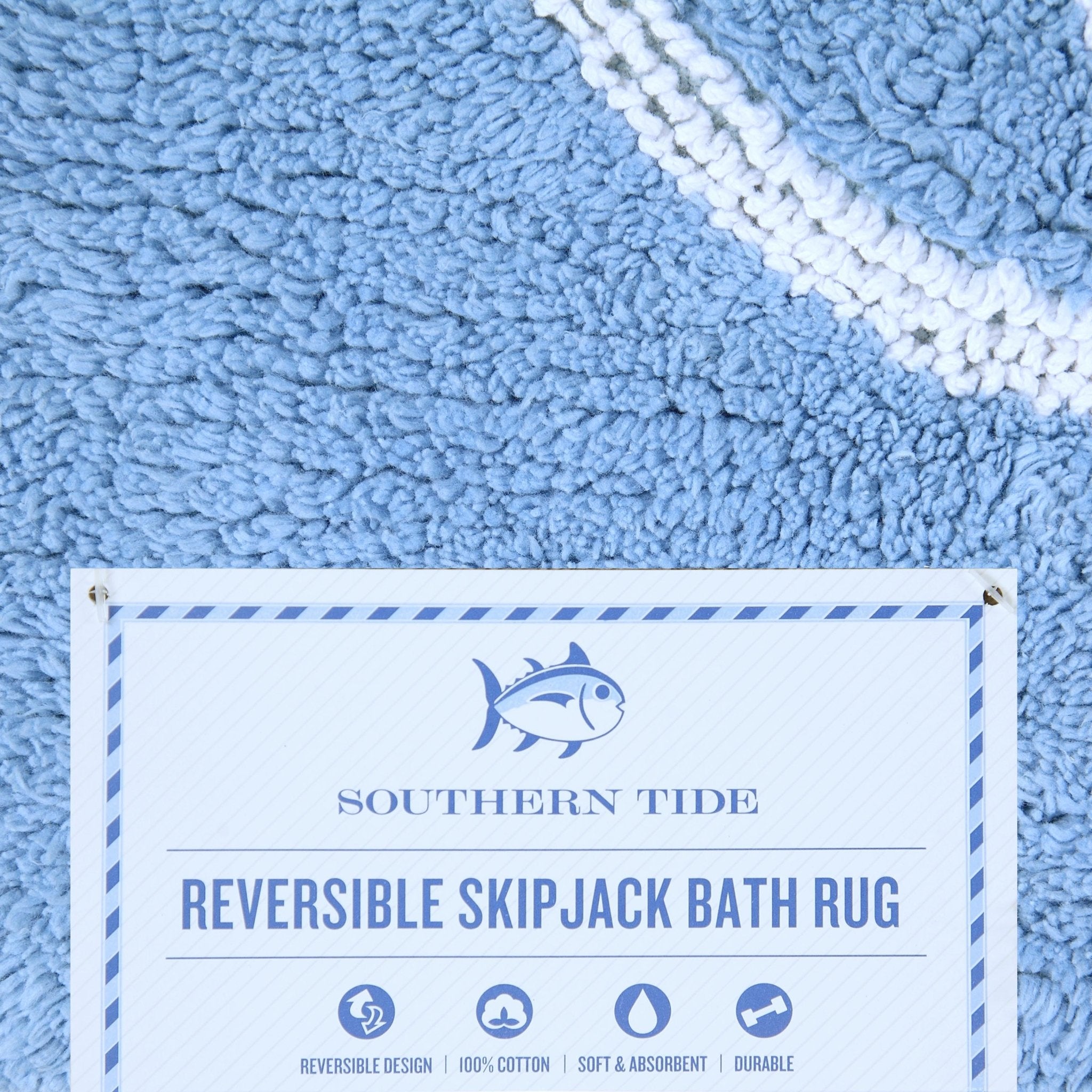 Southern Tide Skipjack Soft Reversible 100% Cotton Bath Rug