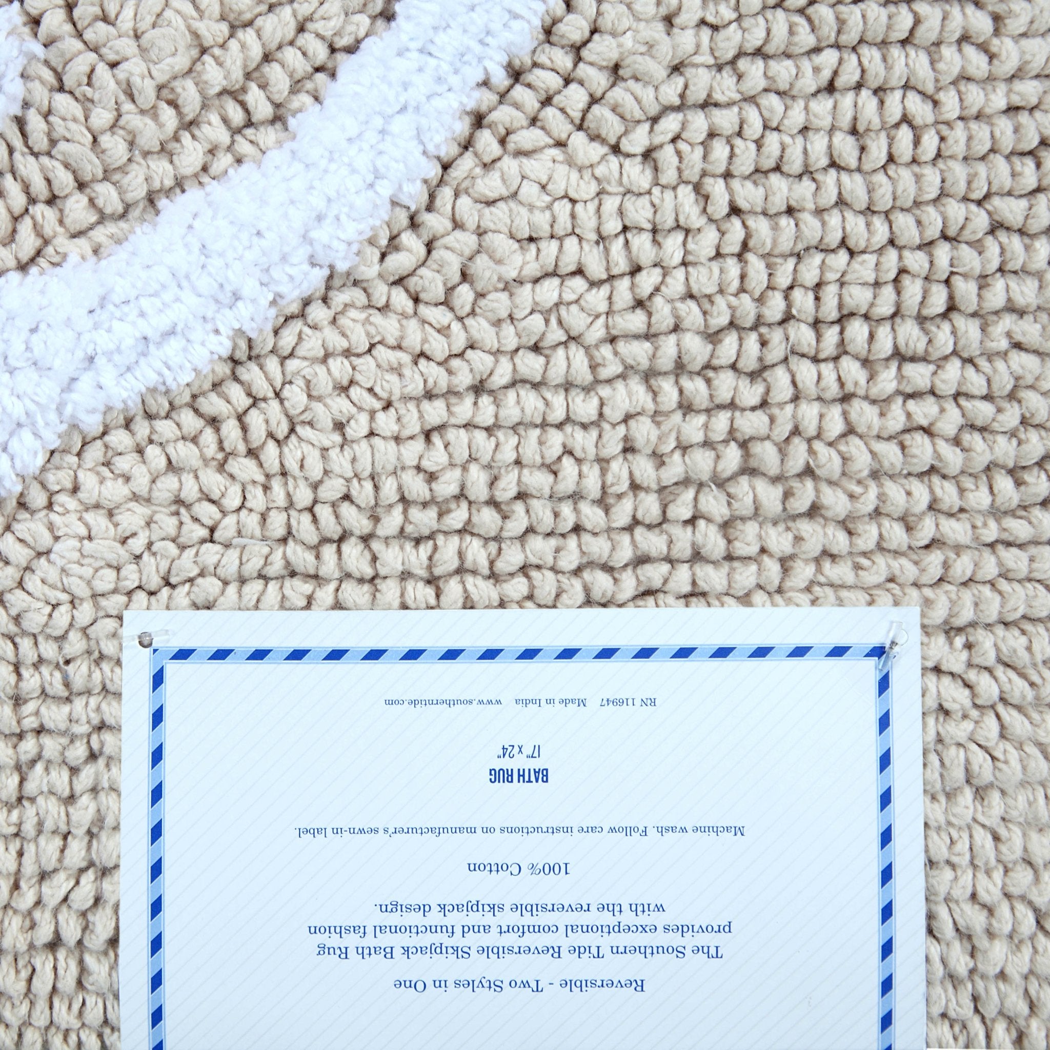 Southern Tide Skipjack Soft Reversible 100% Cotton Bath Rug