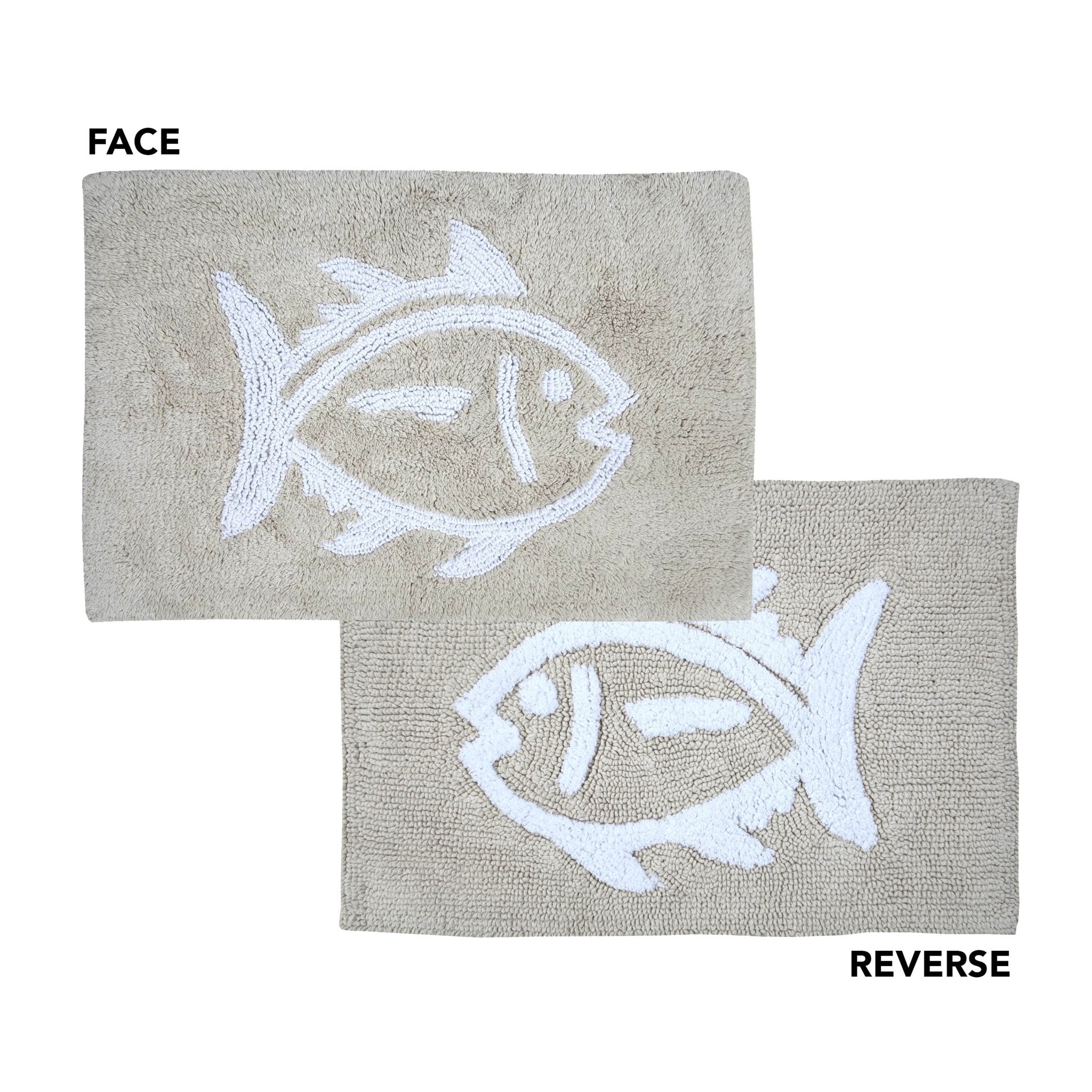 Southern Tide Skipjack Soft Reversible 100% Cotton Bath Rug