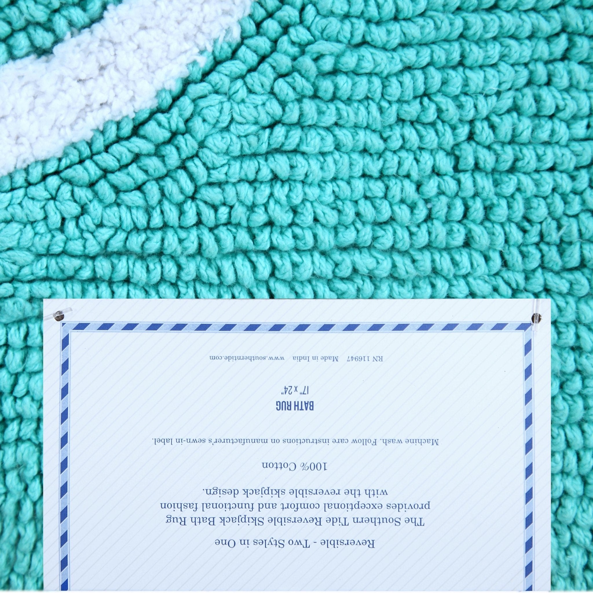 Southern Tide Skipjack Soft Reversible 100% Cotton Bath Rug
