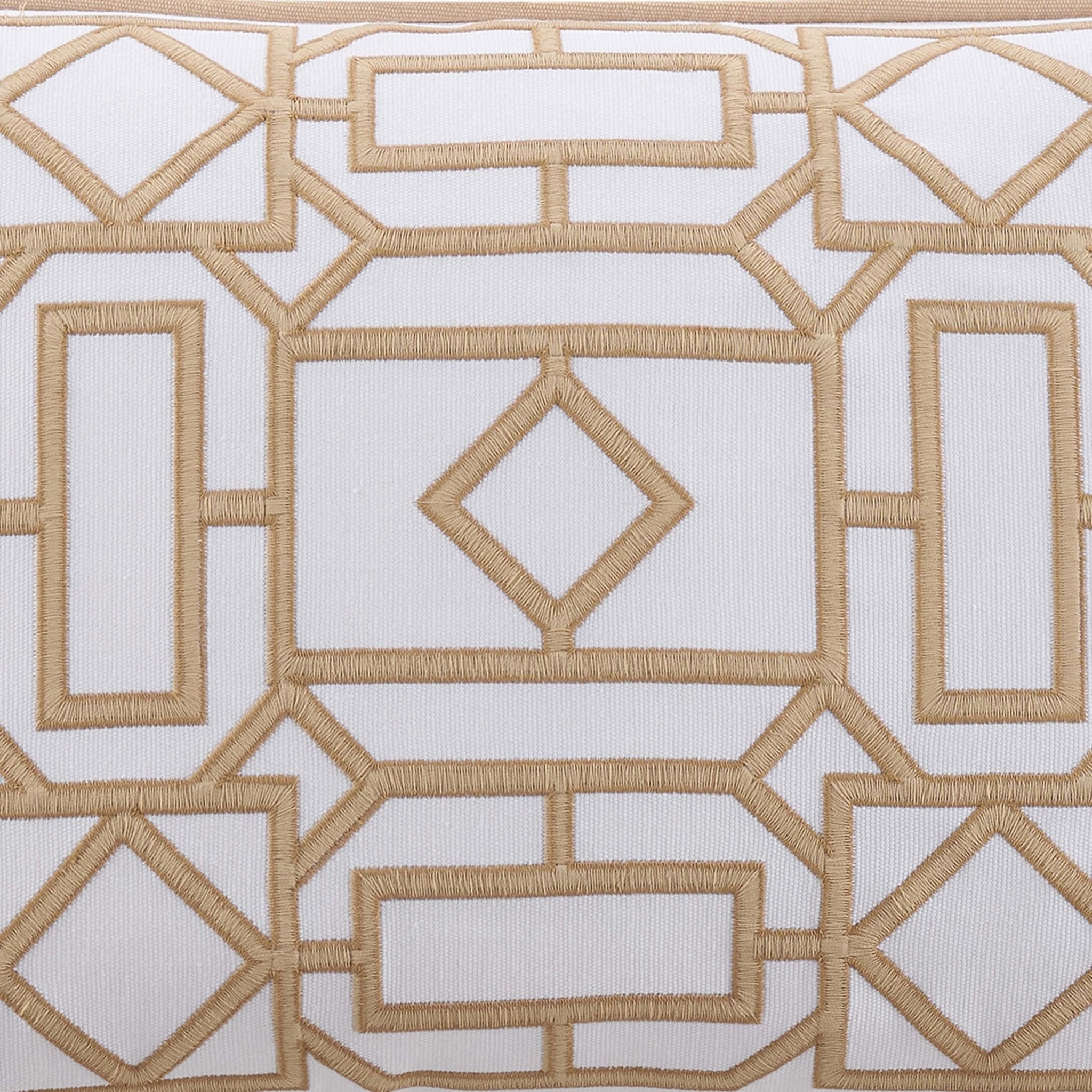 Southern Tide Trellis Square 100% Cotton Linen Decorative Pillow