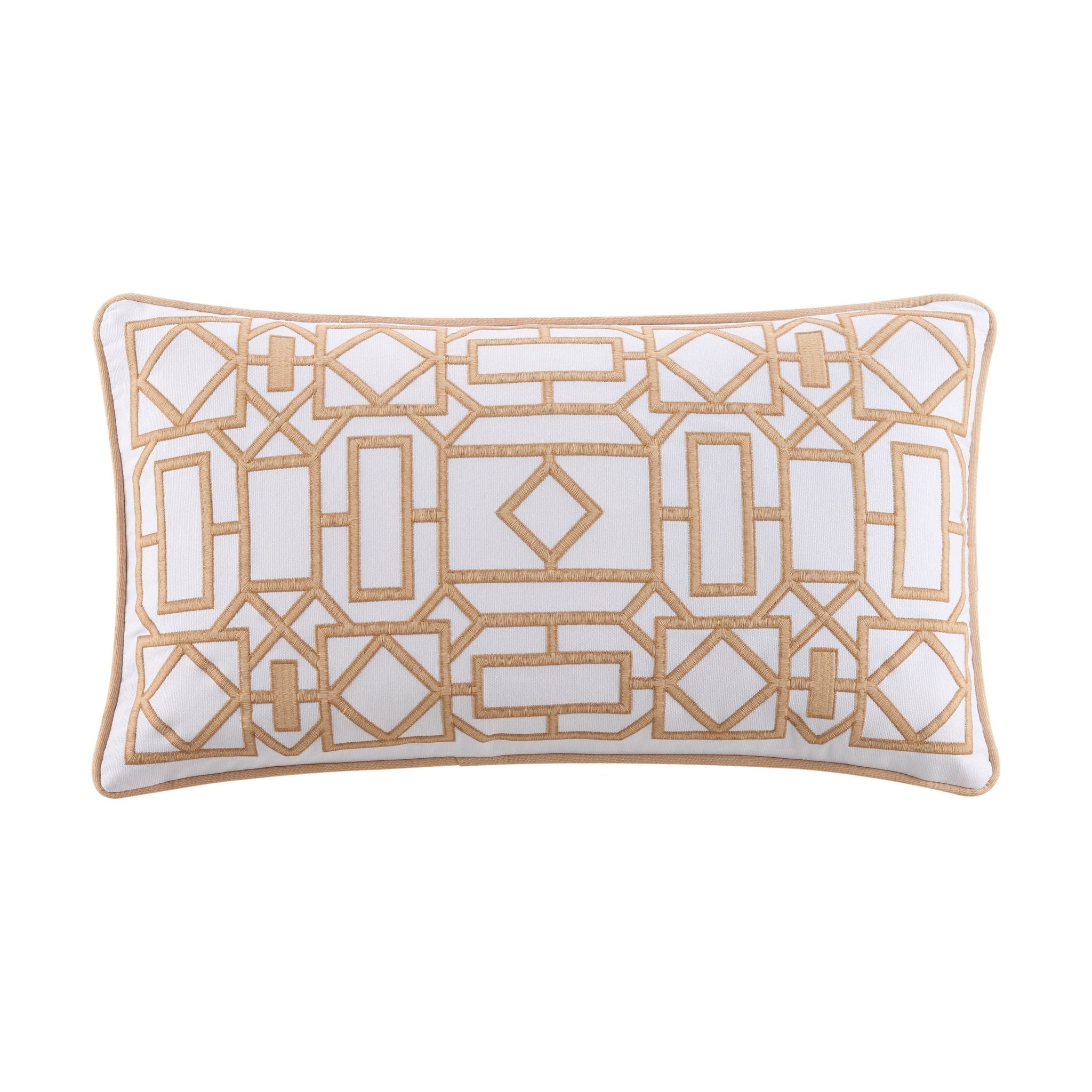 Southern Tide Trellis Square 100% Cotton Linen Decorative Pillow