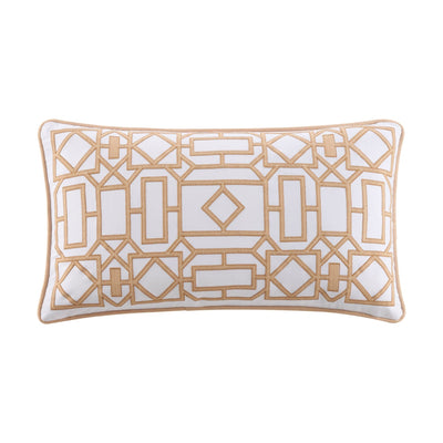 Southern Tide Trellis Square 100% Cotton Linen Decorative Pillow
