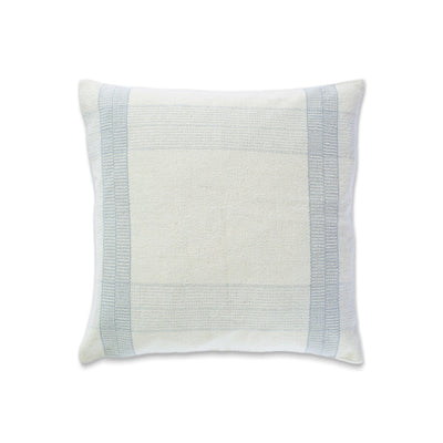 Southern Tide Villa 100% Cotton Square Ivory/Grey Decorative Pillow