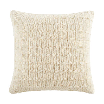Southern Tide Zephyr Knitted 100% Cotton Square Ivory Decorative Pillow